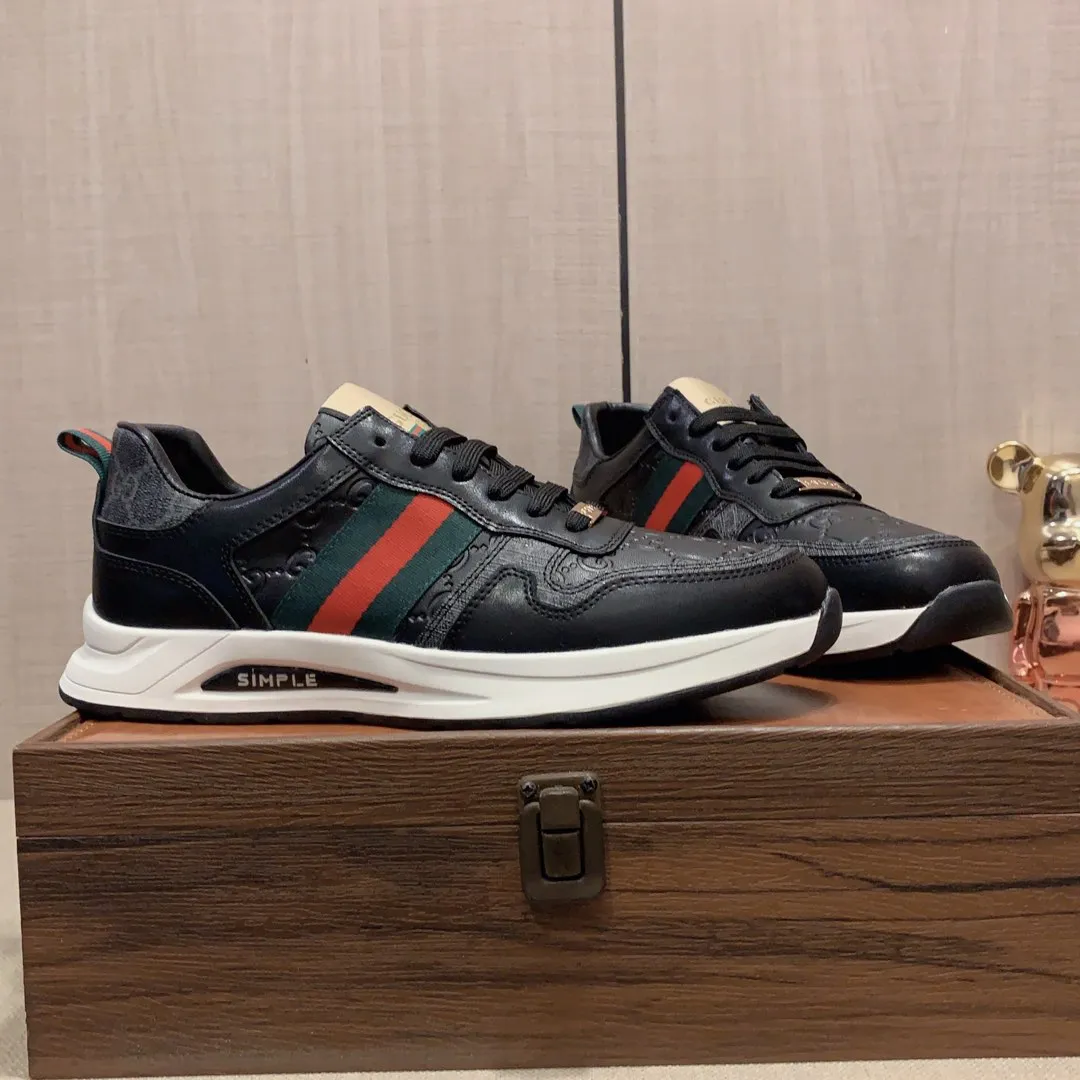 Men's Men's Shoes💰420💰💰🎩🎩[Lightning][Lightning] "Gucci*" The latest and most popular casual sports shoes, top brand [seduce] luxury~purchase, top~quality. [Strong] The upper is made of imported breathable cowhide with material ➕ breathable sheepskin feet (•) and fine workmanship. The original stylish and stylish soft rubber wear-resistant and non-slip outsole is light and comfortable on the feet. The real thing looks better when photographed in real life. 122: code: 38-44, can be customized to 45, 2️⃣ colors available